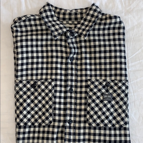 Classic Fit Button Down Flannel Work-shirt - Picture 1 of 4
